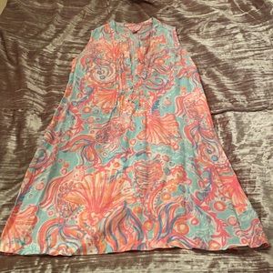 Lily Pulitzer sz S 100% linen sleeveless midi length